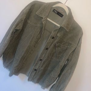 Zara corduroy shacket